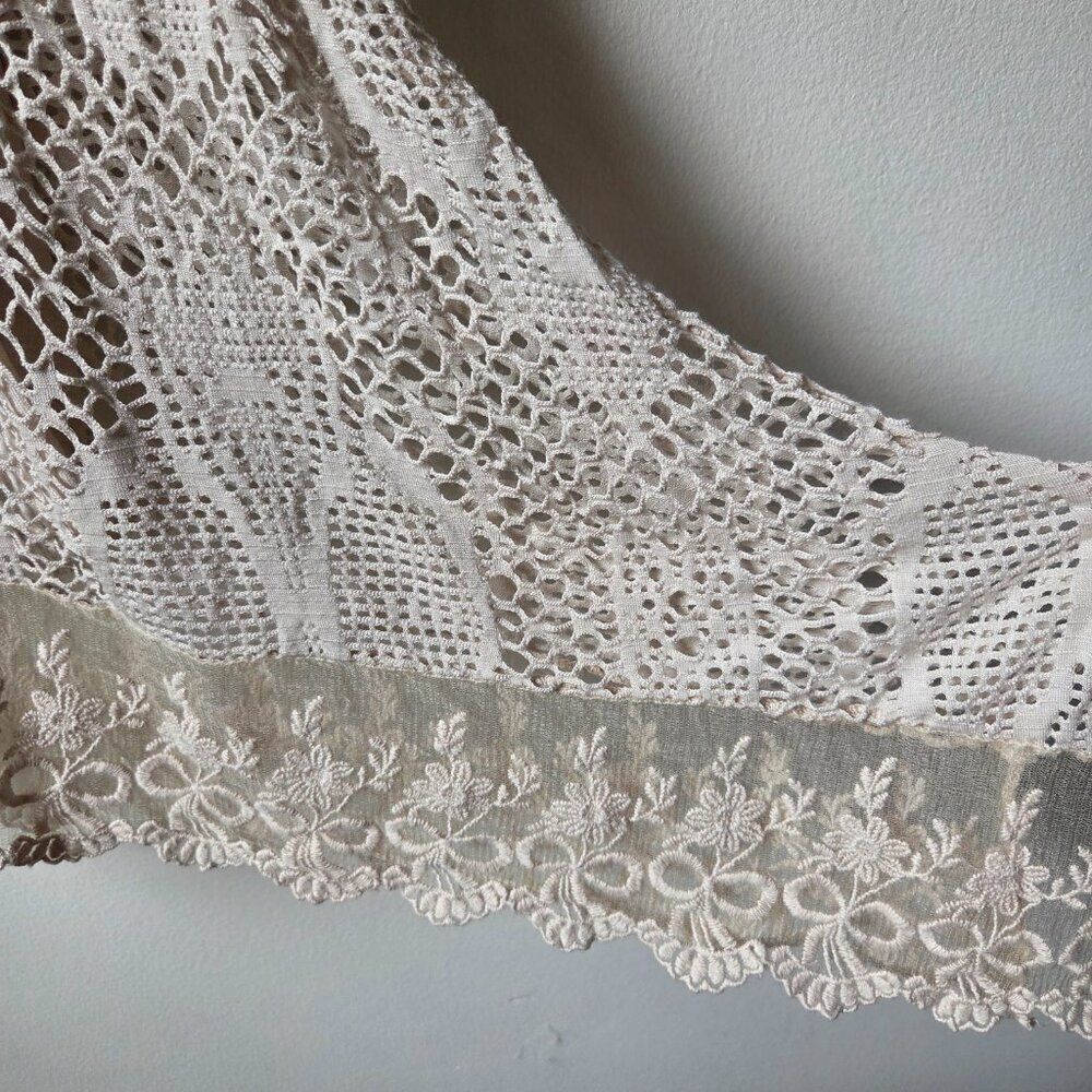 EUC AQUAVITA 2 PC TAUPE KNIT LACED 2 PC TANK TOP BEACH / SWIM ONE SIZE - Picture 10 of 15